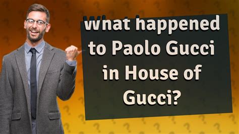 did paolo gucci die poor|what happened to paolo gucci.